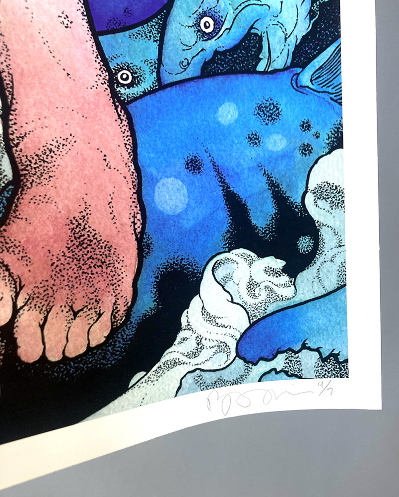 John Baizley: Baroness - Blue Giclée Printer's Proof (RAER) – Burlesque of  North America, image size:804x1000