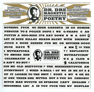 Dr. Dre Magnetic Refrigerator Poetry