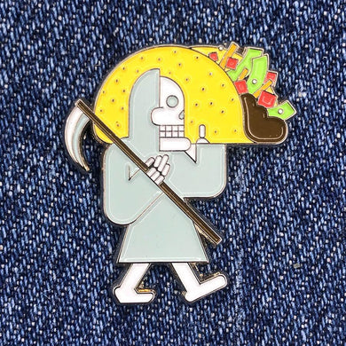 Taco Walker enamel pin