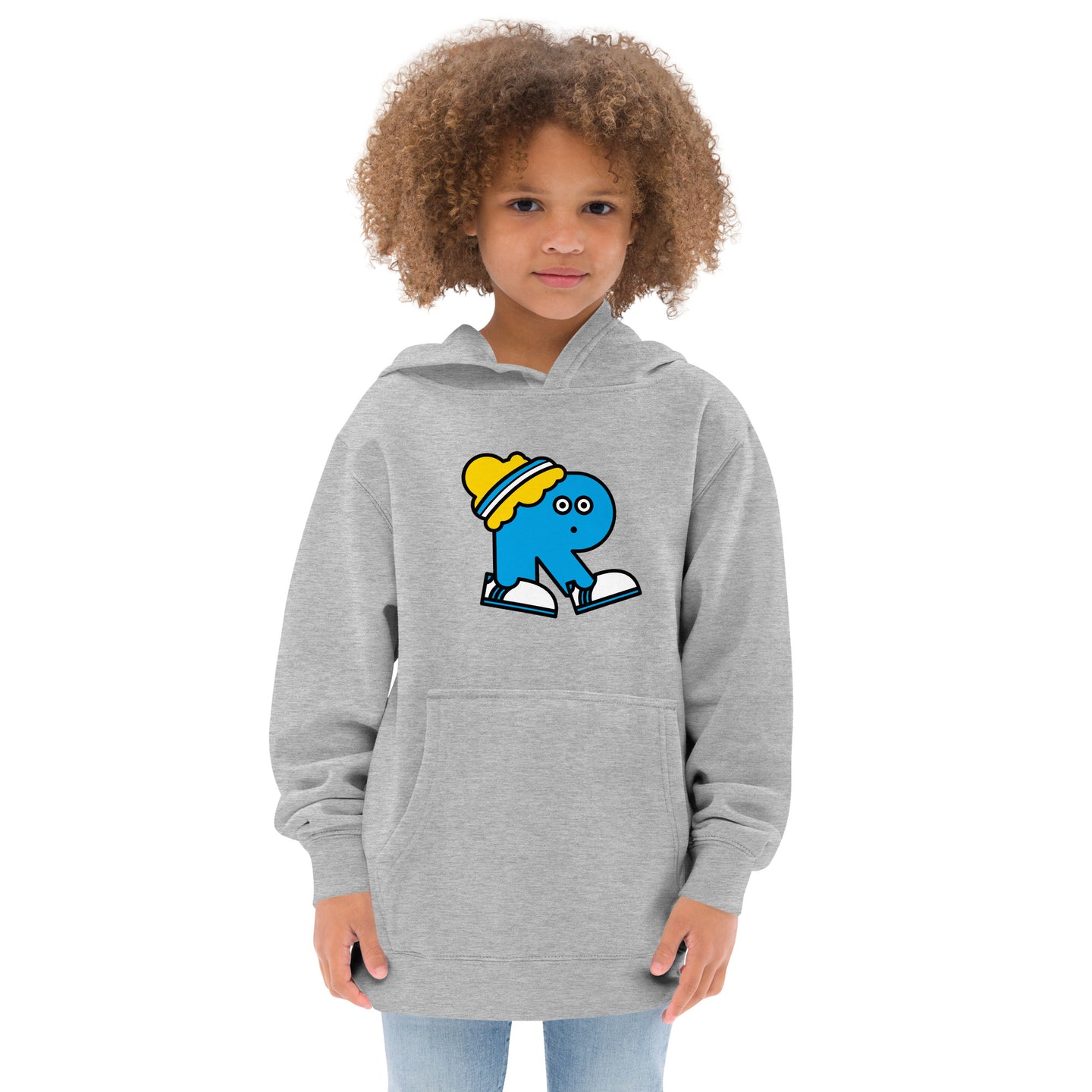 Alphabet kids fleece hoodie: R
