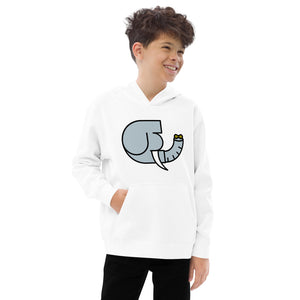 Alphabet kids fleece hoodie: E