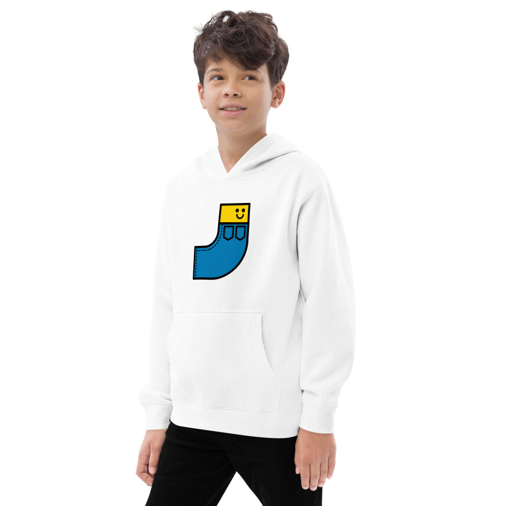 Alphabet kids fleece hoodie: J
