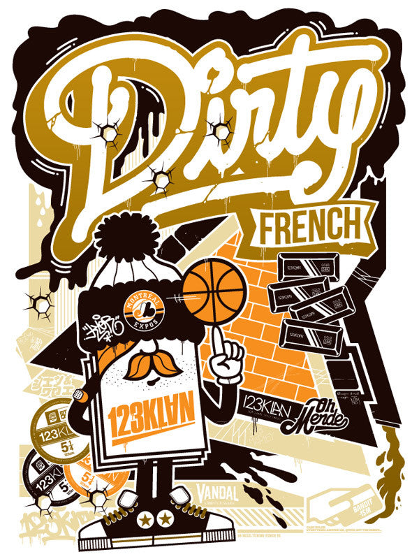 123Klan Dirty French print