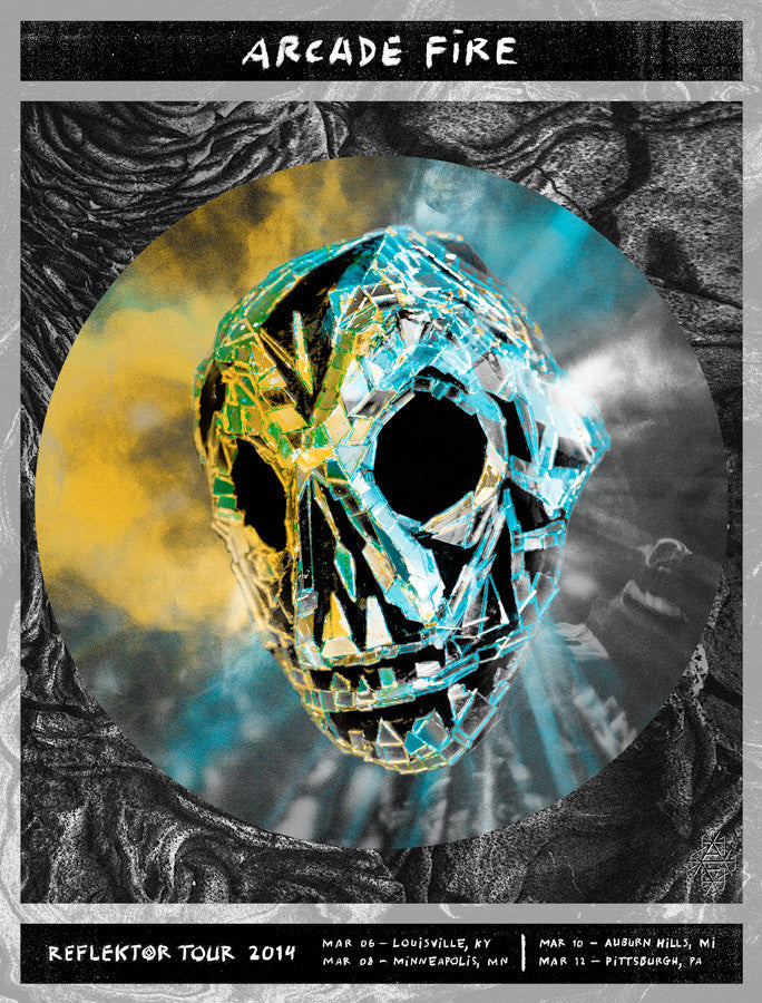 Arcade Fire: Reflektor Tour poster #1 – Burlesque of North America