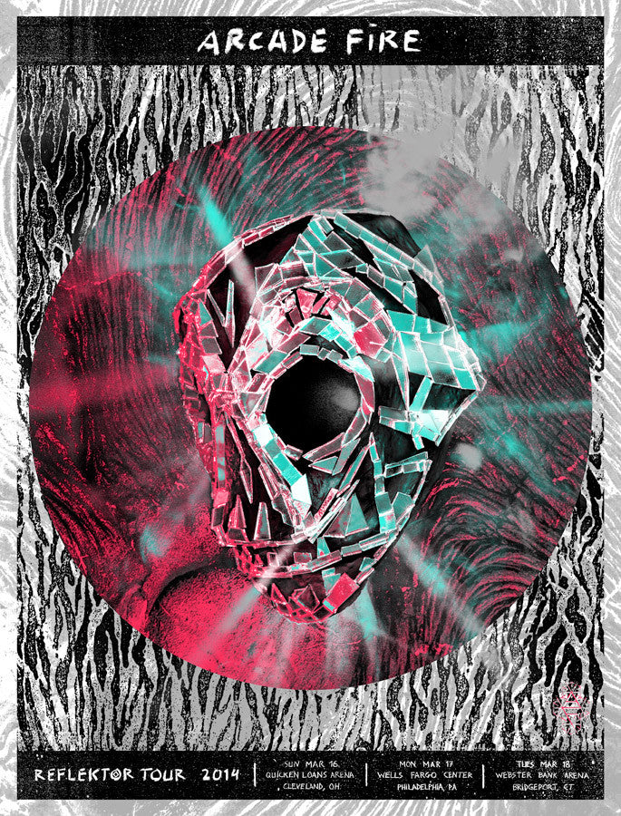 Arcade Fire Reklektor Arcade Fire: Reflektor Tour poster #3 – Burlesque of North America