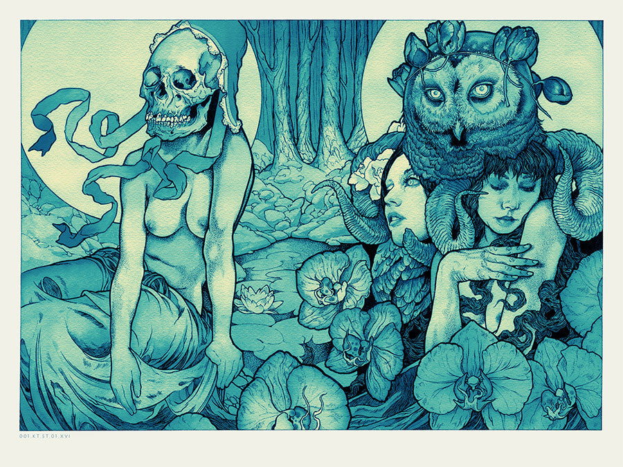 John Baizley Stranglehold Monochrome art print Burlesque of North