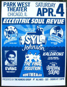 Eccentric Soul Revue print: Blue variant