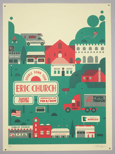 Eric Church: Double Down Tour poster Night 1