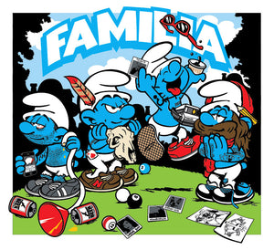 Familia Smurfs Print #1